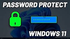 How To Password Protect Files and Folders in Windows 11