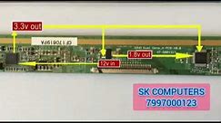 How to check LED tv scalar board voltage, LCD TV scalar board checking points, led tv repair