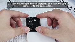 How to install the camera lens protector
