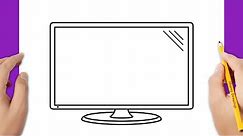 How to draw a lcd tv monitor