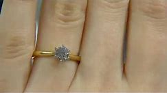 0.50ct Round Cut Diamond Solitaire Engagement Ring DR020
