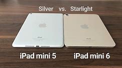Color difference - Silver (iPad mini 2019) vs. Starlight (iPad mini 2021)