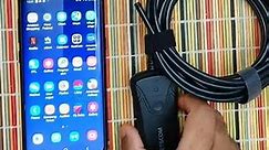 Samsung Phone connected to Inskam Wireless Endoscope
