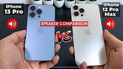 iPhone 13 pro Vs iPhone 12 Pro Max Speakers Comparison!