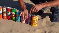 Hot Coca Cola, Fanta, Sprite, Pepsi, Chupa Chups... and Mentos Experiment