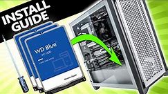 How to Install a Hard Drive or SSD in a PC