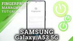 How to Add Fingerprint on SAMSUNG Galaxy A53 5G