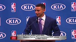Warriors' Stephen Curry becomes the first unanimous MVP in NBA history
