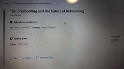 coursera week 6 Troubleshooting and the Future of Networking quiz anwer 16 question