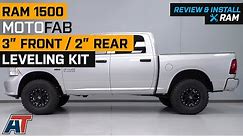 2009-2021 Ram 1500 MotoFab 3" Front / 2"Rear Leveling Kit Review & Install