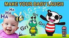 Make Your Baby Laugh with Gri | Visuals, Sounds and Music for Babies | Goofy Panda & Beebee
