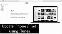 How to update iPhone or iPad using iTunes