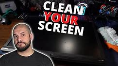 HOW TO EASILY Clean Your Displays! Monitor, Laptop Screen, TV & more.
