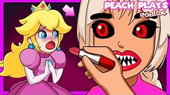 👑 ESCAPE CREEPY BARBIE | Peach Plays Roblox Escape Evil Barbie