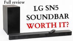 LG SN5 Soundbar - Full review - Why NOT!