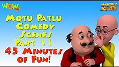 Motu Patlu Comedy Scenes - Compilation Part 11 - 45 Minutes of Fun! As seen on Nickelodeon
