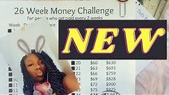 NEW 26 WEEK SAVINGS CHALLENGE FOR PEOPLE WHO GET PAID EVERY 2 WEEKS*SMALL AMOUNTS*START SAVING TODAY