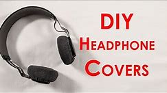 DIY HEADPHONE COVERS || How To Recover Headphones