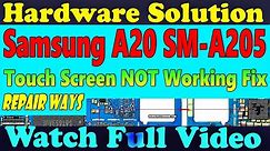 Samsung A20 SM-A205 Touch Screen NOT Working Problem Repair Solution Jumper Ways #GSM_Free_Equipment