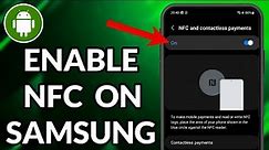 How To Enable NFC On Samsung