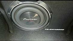 Pioneer TS SWX 2502 10" slim sub flexing @lee audio1