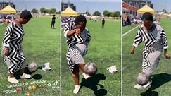 WATCH: Soweto gogo goes viral with soccer juggling skills
