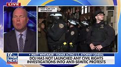 Justice Department has not launched any investigations into antisemitic protests
