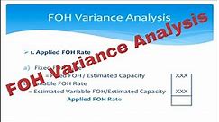 FOH Variance Analysis