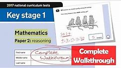 2017 KS1 Maths SATS Paper 2 Reasoning | Complete Walkthrough