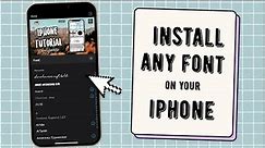 How to install any font on your iPhone 2021