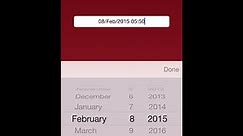 iOS Tutorial - Date Picker View (UIDatePicker) for selecting and formatting date