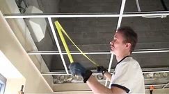 How To Install A Suspended Ceiling (Grid installation- Basic)