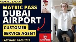 Customer Service Agent Job Dnata Emirates 08-11-2022 Apply Now | 10th Pass