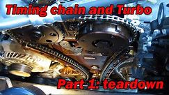 Mazda CX-7 Timing chain replacement and turbo rebuild part 1 - Teardown