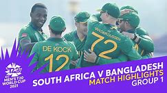 Match Highlights | SA v BAN | ICC Men's T20WC 2021