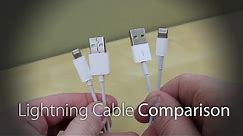 Apple Lightning Cable vs. Knock-Off Lightning Cable!