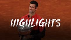 Novak Djokovic makes history by winning 23rd Grand Slam against Casper Ruud - French Open highlights - Tennis video - Eurosport