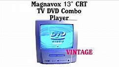 Magnavox 13" CRT TV DVD Combo Player HiFi Vtg Retro Gaming