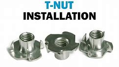Installing T-Nuts In Wood | Fasteners101