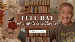 Full Day in the Life of a Middle School Teacher