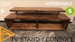 HOW TO MAKE AN AFFORDABLE TV STAND /CONSOLE