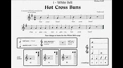 Recorder Karate - White Belt (Hot Cross Buns) - Performance