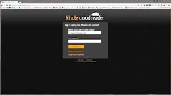 Kindle Cloud Reader App