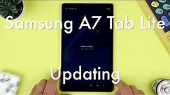 How to Update the Samsung A7 Tab Lite || Samsung A7 Tab Lite