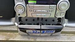 Player SHARP CD-BA-1200, 3 disk, Audiocassette player, Cd player, Antenna am fm, Vintage player