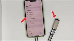 How to connect otg to iphone 13 iPhone 12 iPhone 11