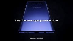 The new super powerful Galaxy Note9.