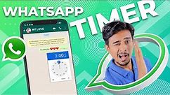 How to Add Timer On WhatsApp Messages 2021