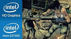 Resident Evil 5 Benchmark Intel Atom Z3735D + Intel HD Graphics (Windows 10 Tablet)