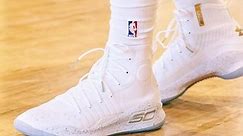 LOOK: Warriors' Stephen Curry debuts new Curry 4 shoes for Game 1 of NBA Finals